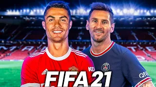 MAN UNITED DE CR7 VS PSG DE MESSI - FIFA 21