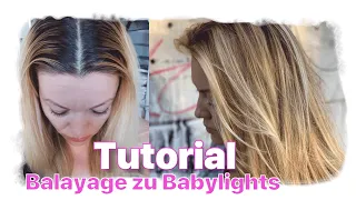 In 90 Min! BLONDE👱‍♀️STRÄHNEN❤ nach BALAYAGE - Anleitung zum selber machen | Friseurmeisterin Monja