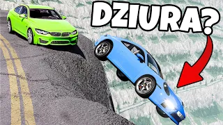 ❄️SAMOCHODY SPADAJĄ Z KLIFÓW!? WYŚCIGI Z PUŁAPKAMI | BeamNG Drive |