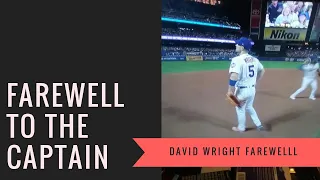 David Wrights Last Game||Farewell To The Captain