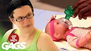 Fake Baby Gets Sick and Goes to the Hospital Prank