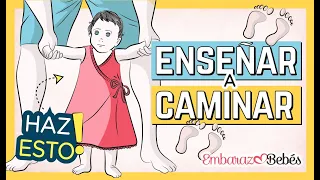 5 TRUCOS para enseñar a CAMINAR a un bebé 👣👶🏼 ¿Cuándo aprenden a andar?