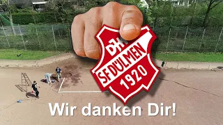 23.04.2021 - Platzabriss bei DJK Dülmen