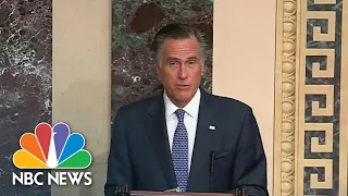 Mitt Romney Only Republican Senator To Vote To Convict Trump | NBC Nightly News