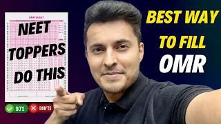 NEET 2024 Best & fast way to fill OMR 🔥 Toppers strategy by Shreyas sir