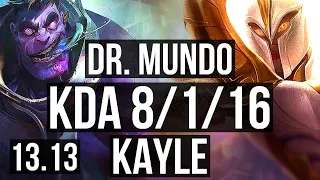 MUNDO vs KAYLE (TOP) | 8/1/16, 600+ games | EUW Master | 13.13