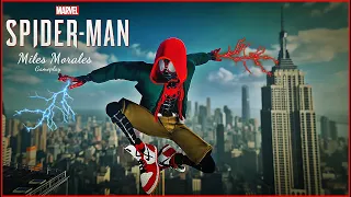 Miles Morales from Into the Spider Verse MOD in Spider-Man Remastered PC (Free Roam Gameplay)