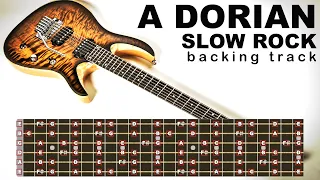 A Dorian - Slow Rock backing track