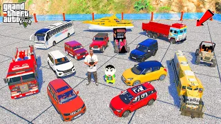 Franklin & Shinchan Make Big Parking Area For Mini RC Car in GTA 5 | JNK GAMER