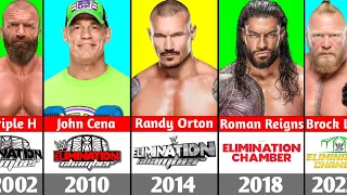 WWE Elimination Chamber Winners 2002 to 2023