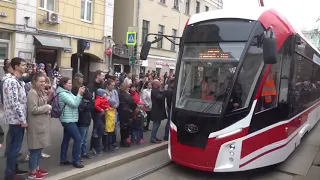 Юбилейный парад трамваев в Москве