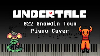 Undertale - 022 Snowdin Town (Piano/Synthesia)