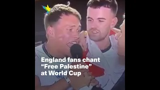 England fans chant 'Free Palestine' in viral TV interviews at World Cup in Qatar
