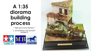 A 1:35 WW2 Diorama: " Take your time Romeo ( Arrivederci mio piccolo soldato!) #Tamiya #Masterbox