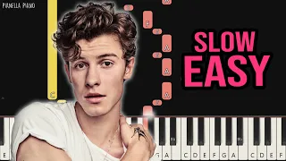 Shawn Mendes, Justin Bieber - Monster | SLOW EASY Piano Tutorial by Pianella Piano