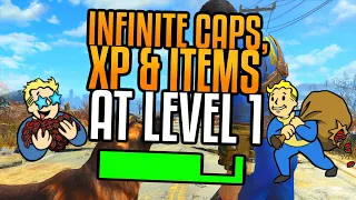 FALLOUT 4 | INFINITE XP, CAPS,  ITEMS AND MORE AT LEVEL 1 | *WORKING 2023*