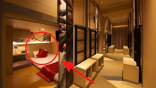$23 Cheap Japanese Style Capsule Hotel for Women 🏨🐙 Solo travel in Shinsaibashi Cargo Hot Spring