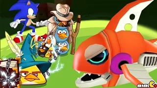 Angry Birds Epic - Angry Birds Team Up Super Sonic Collecting Chuck's Illusionist Class!