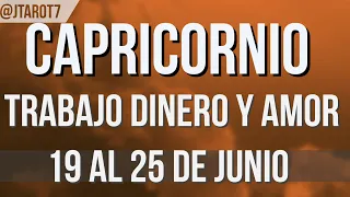 CAPRICORNIO ♑️ HORÓSCOPO SEMANAL DEL 19 AL 25 DE JUNIO 2023 | J.Tarot