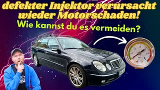 Defekter Injektor - wieder Motorschaden | Ich zeige wie Ihr es vermeiden könnt | MB Youngtimer Parts