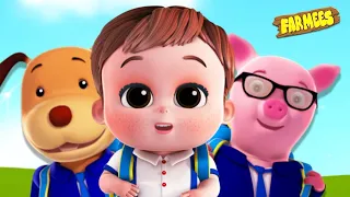 Let's Go To School! | Nursery Rhymes and Preschool Songs | Farmees | Songs For Children