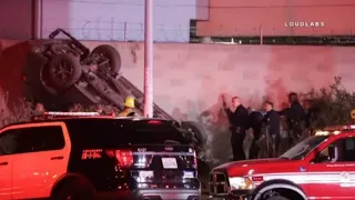 3 suspects killed, 1 injured in rollover crash during LAPD pursuit in Echo Park I ABC7