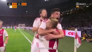 Ajax vs Standard de Liege 3-0 (5-2) Highlights Champions League Play off match