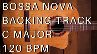 Bossa Nova Guitar Backing Track | C Major (120 bpm)