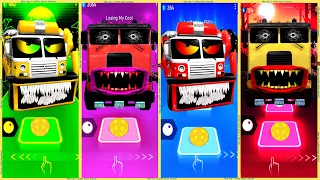 coffin dance - Fire Truck Eater vs Truck Eater vs Fire Truck vs Truck | Tiles HOP ❗