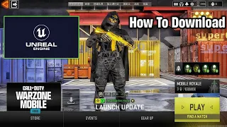 Warzone mobile in unreal engine 5 (how to download apk) modern warfare 2 mobile