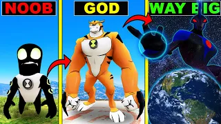 GTA 5 : Upgrading BEN 10 to ULTIMATE WAY BIG in GTA 5!