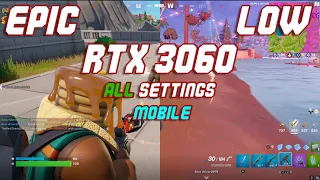Fortnite Chapter 3 Season 3 All Settings - RTX 3060 Mobile *i7* (Chapters in Description)