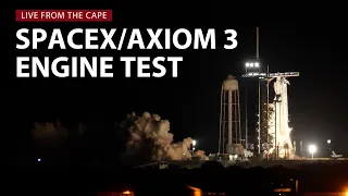 Replay: SpaceX test fires Falcon 9 rocket for commercial space station crew mission