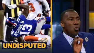 Odell Beckham Jr. hit was 'a dirty play...bush league play' says Shannon Sharpe | UNDISPUTED