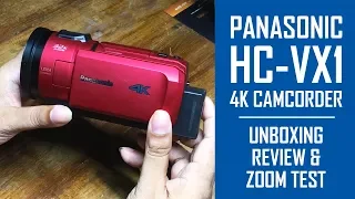 Panasonic HC-VX1 4K Camcorder Unboxing, Review & Zoom Test