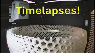 3D Printed Airless Basketball Timelapses and Filament Demos!