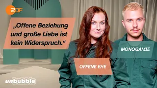 Beziehung öffnen oder exklusive Liebe? Offene Ehe trifft auf Monogamie | Sag's mir | unbubble