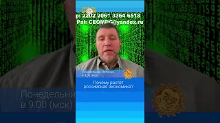 Почему растёт российская экономика? Дмитрий Потапенко