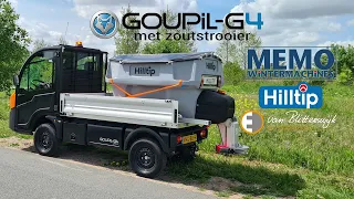 Goupil G4 met Hilltip Icestriker 550 Zoutstrooier