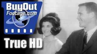 Luci Baines Johnson Introduces Fiancé - 1966 HD Historic Stock Footage