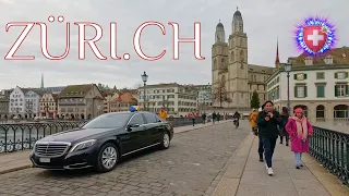 Switzerland Zurich 4K Winter walk to St.Peter`s Church #switzerland #zurich 苏 黎 世 蘇 瑞 士