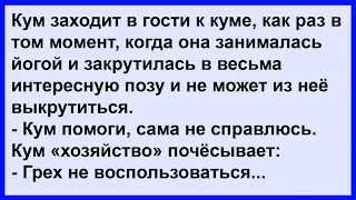 Про кума и куму в интересной позе...  Анекдот клуб!