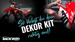 Motocross & Enduro Dekor richtig aufkleben | Tutorial | Backyard Design