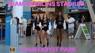 Walking Tour of Loan Depot Park / Miami Marlins Stadium 4K