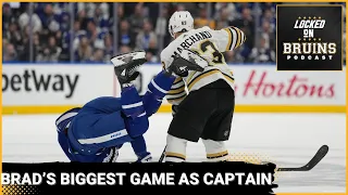 Bruins take series lead vs. Maple Leafs thanks to Brad Marchand's biggest game as captain