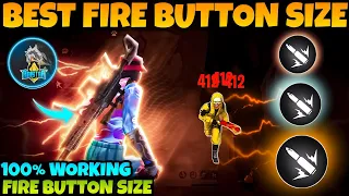 Secret Headshot Fire Button Size 2023 | Best Fire Button Size After OB40 Update |Ff Headshot Setting