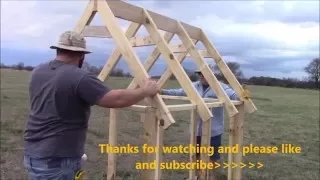 How to build a truss for a chicken coop (EASY)