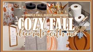 🍂 COZY FALL FARMHOUSE DECORATE WITH ME│SIMPLE FALL BATHROOM DECORATING IDEAS│HOME DECOR INSPIRATION