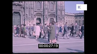 Milano 1960 circa - Anni '60 - filmato a colori in HD 35mm