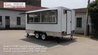 Building a 4.2mere Food trailer (with sliding window)Food van,Food carts